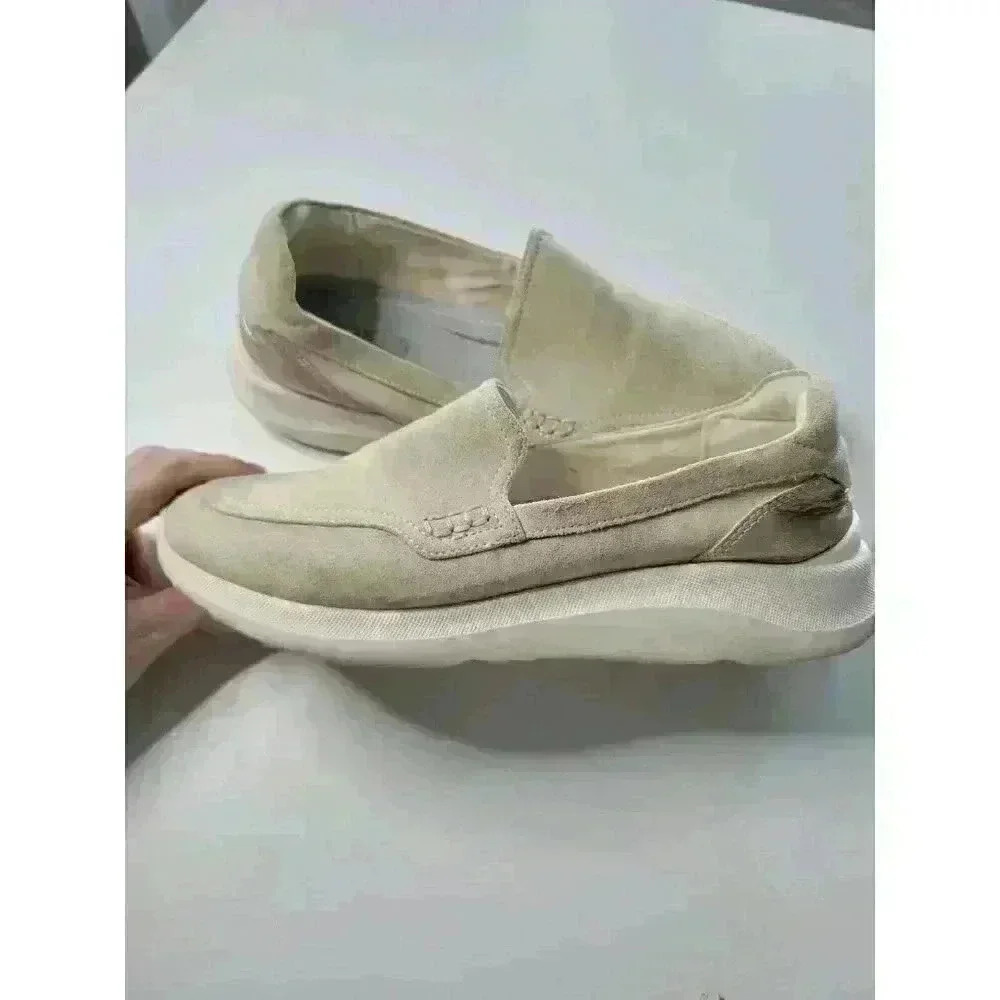 GEOX RESPIRA Beige Suede Loafers Slip On Shoes 40 9 Women’s